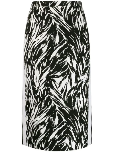 N°21 Zebra Print Lou Lou Skirt In Animalier