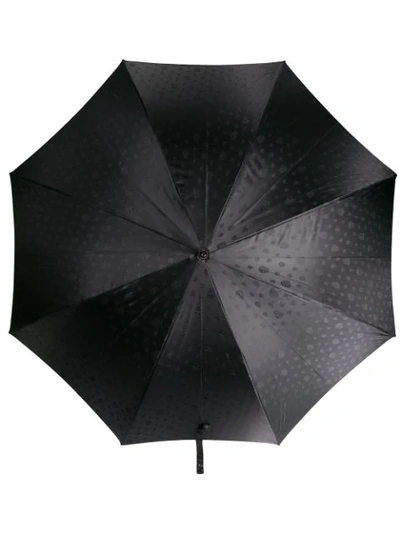 Alexander Mcqueen Skull Handle Umbrella - Black
