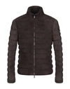 Moorer Down Jacket In Dark Brown