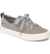 Sperry Crest Vibe Sneaker In Grey Vintage Twill Fabric