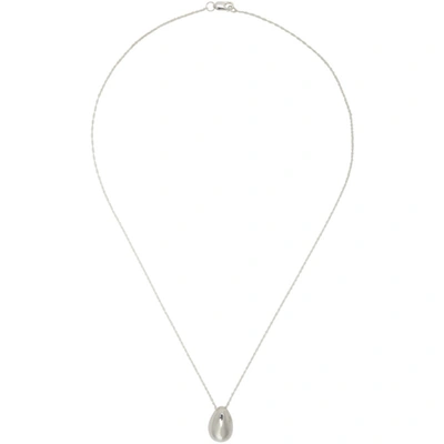 Sophie Buhai Tiny Egg Pendant Necklace In Silver