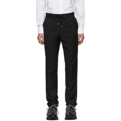 Lanvin Tailored Track Pants In 10 Black