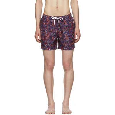 Onia Multicolor Butterflies Charles Swim Shorts In 960 Multi