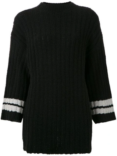 Osklen Long Line Jumper In Black