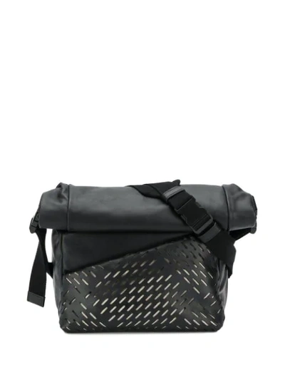 Bottega Veneta Mens Perforated Belt Bag In Black