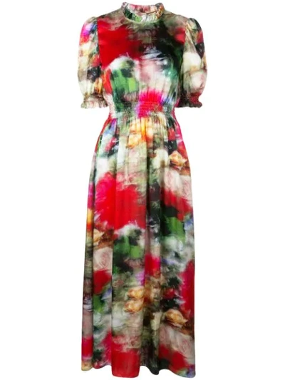 Adam Lippes All-over Print Dress In Red