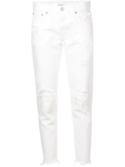 Moussy Vintage Deming Tapered Jeans In White