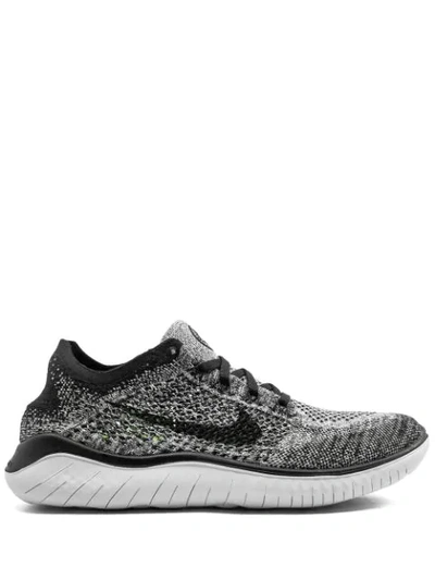 Nike Free Rn Flyknit 2018 Sneakers In Black