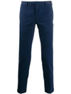 Pt01 Slim Tailored Trousers In Blue