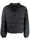 Prada Quilted Short Coat In Black