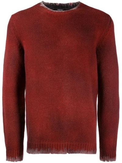 Avant Toi Crew Neck Jumper In Red