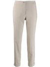 Etro Cropped Slim-fit Trousers In Neutrals