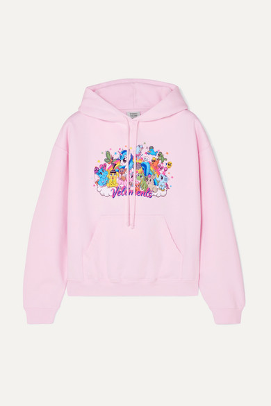 vetements pink hoodie