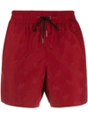 Bottega Veneta Jacquard Butterfly Swim Shorts - Red