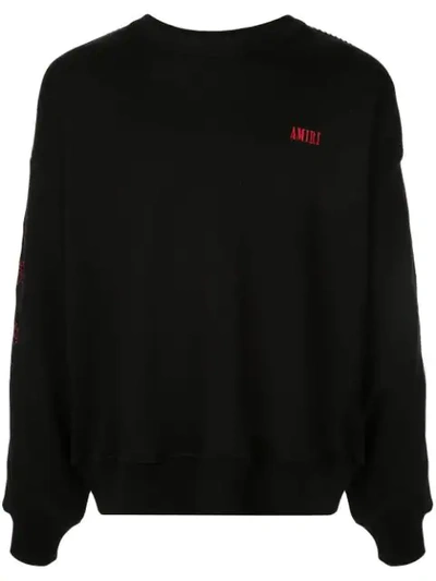 Amiri Dragon Outline Sweatshirt In Black
