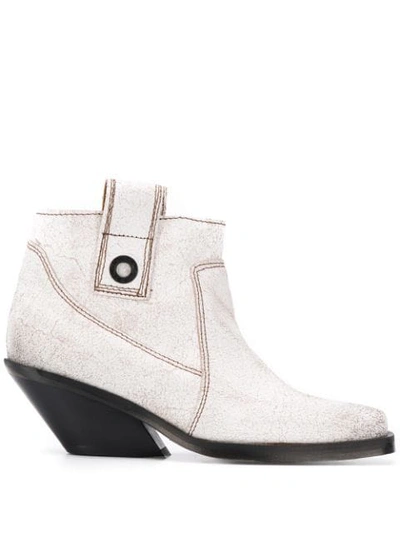 Diesel Ankle Boots In White