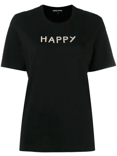 Markus Lupfer Happy T-shirt - Black