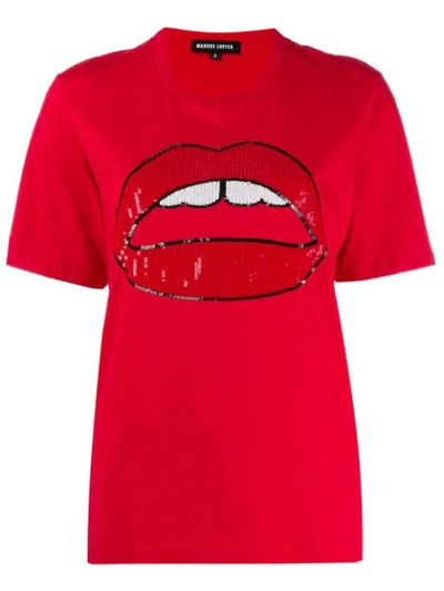 Markus Lupfer 'alex' T-shirt - Rot In Red