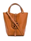 Tory Burch Bucket Tote Bag In 268 Aged Cammello