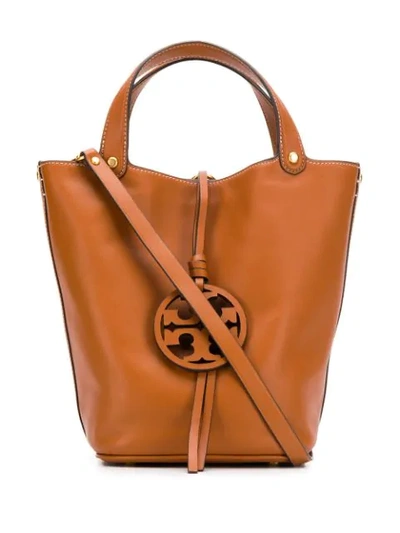 Tory Burch Bucket Tote Bag In 268 Aged Cammello
