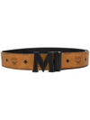 Mcm Logo Belt - Black