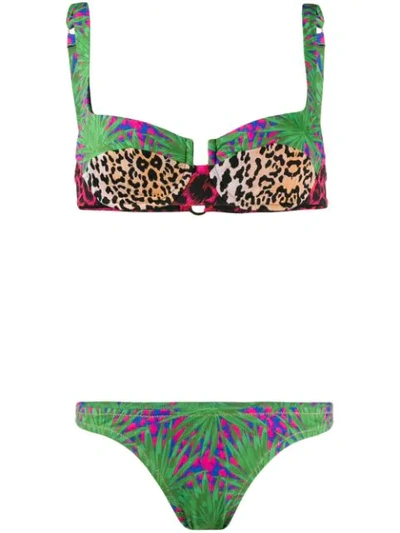 Reina Olga Brigitte Bikini Set - Green In Green