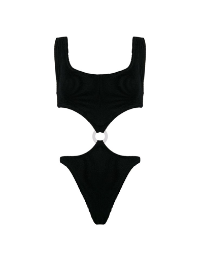 Reina Olga Augustas Crunch Swimsuit - 黑色 In Black