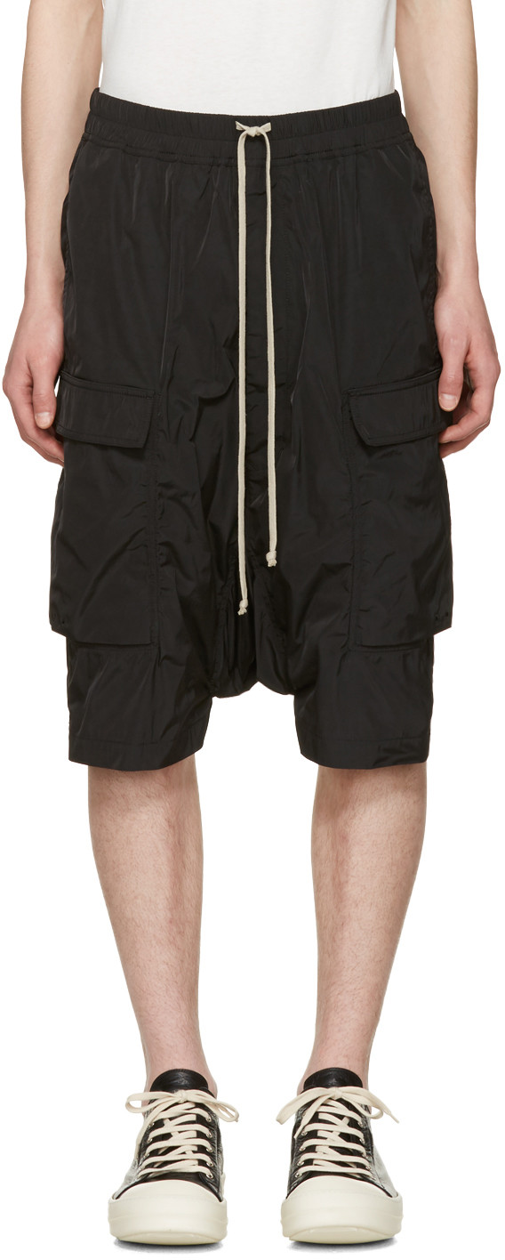 rick owens cargo shorts