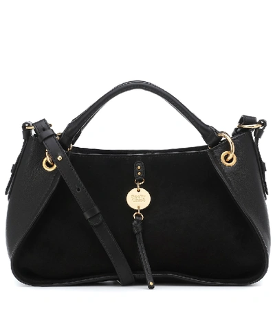 See By Chloé See By Chloe Luce Leather & Suede Satchel In Black