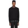 Burberry Carter Merino Wool Crewneck Sweater In Black