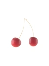 E.m. Cherries Pendant Earring In Red