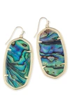 Kendra Scott Danielle Pendant Earrings In Gold/ Abalone Shell