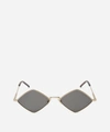 Saint Laurent Lisa Geometric Sunglasses In Gold