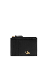 Gucci Portacarte Gg Marmont Card Cast In Black