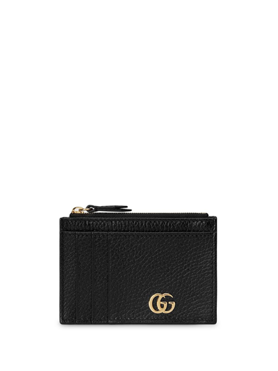 Gucci Portacarte Gg Marmont卡夹 - 黑色 In Black