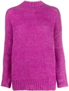 Isabel Marant Classic Fitted Sweater In Purple