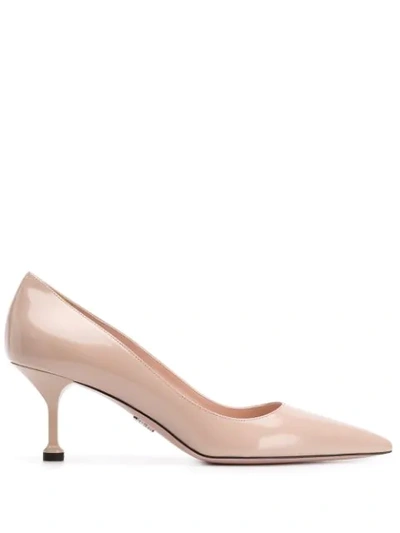 Prada Pointed Slip-on Pumps In Neutrals