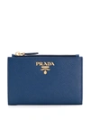 Prada Portemonnaie Mit Logo In Blue