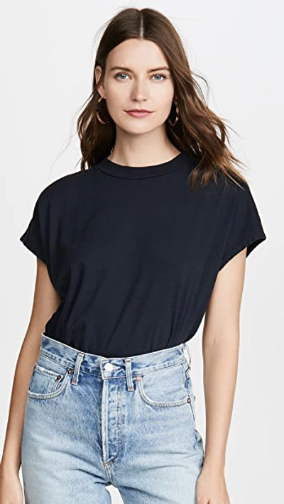 Agolde Sleeveless Boxy Tee In Nocturne