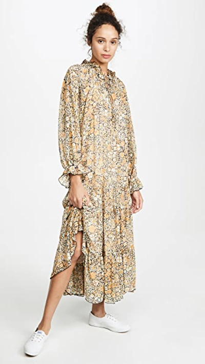 Free People Feeling Groovy Maxi Dress In Black Combo | ModeSens