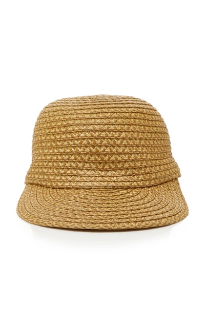 Eric Javits Home Run Straw Baseball Cap In Neutral