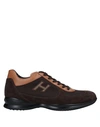 Hogan Sneakers In Dark Brown