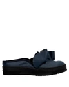 Alberto Guardiani Mules In Dark Blue