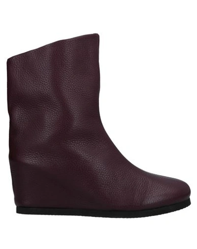 Peter Non Ankle Boots In Deep Purple