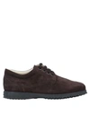 Hogan Lace-up Shoes In Brown