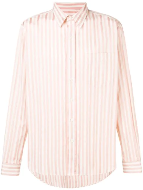 Ami Alexandre Mattiussi Classic-wide Fit Shirt With Chest Pocket In Pink |  ModeSens