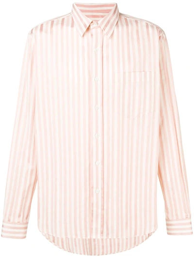 Ami Alexandre Mattiussi Classic-wide Fit Shirt With Chest Pocket In Pink