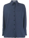 Acne Studios Checked Shirt Black/blue