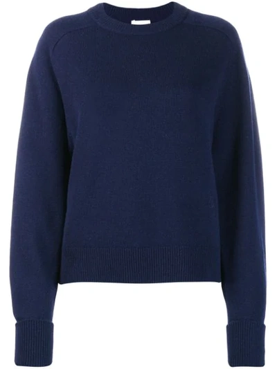 Chloé Crew Neck Sweater In Blue