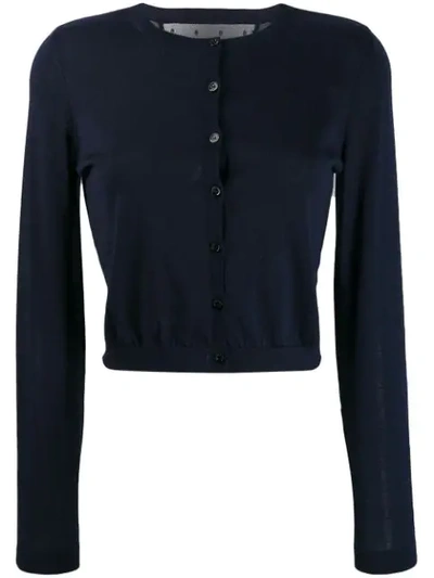 Red Valentino Button-down Cardigan In Blue